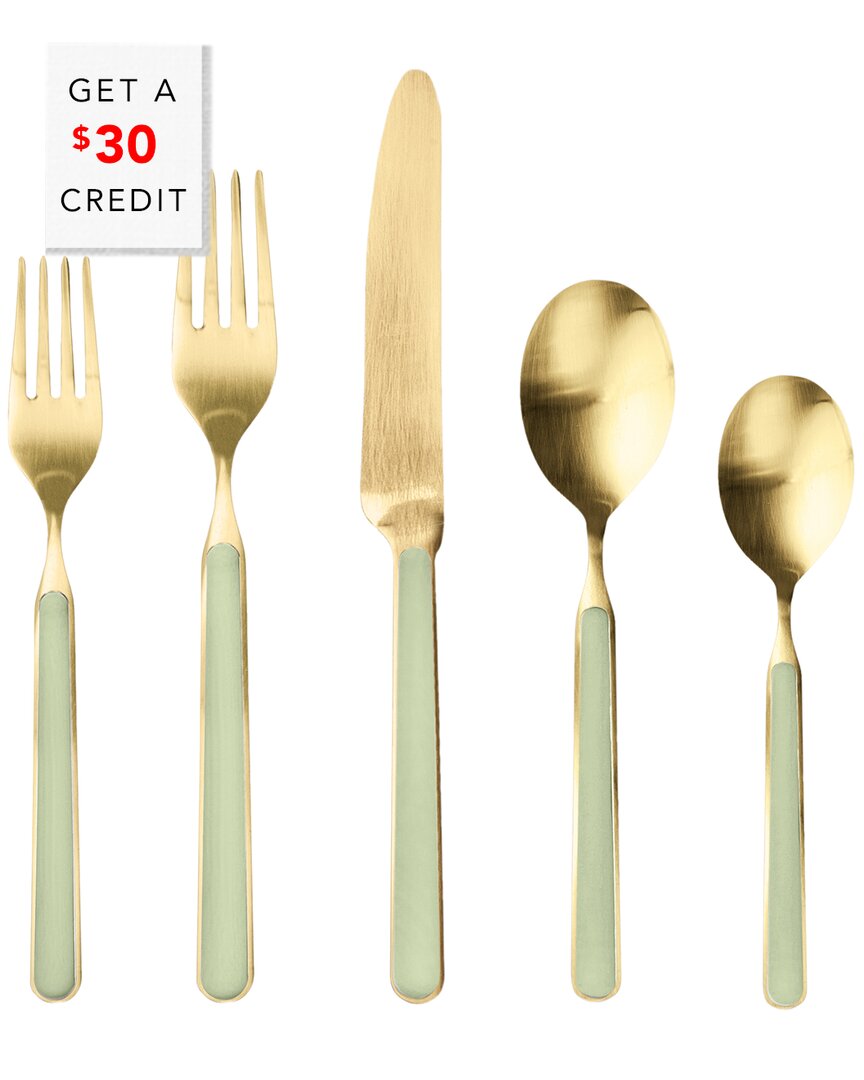 Mepra 5pc Fantasia Ice Flatware Set With $30 Credit