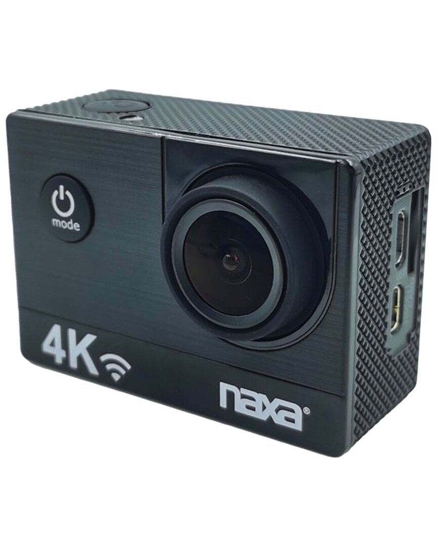 Naxa Waterproof 4k Ultra Hd Action Camera In Black