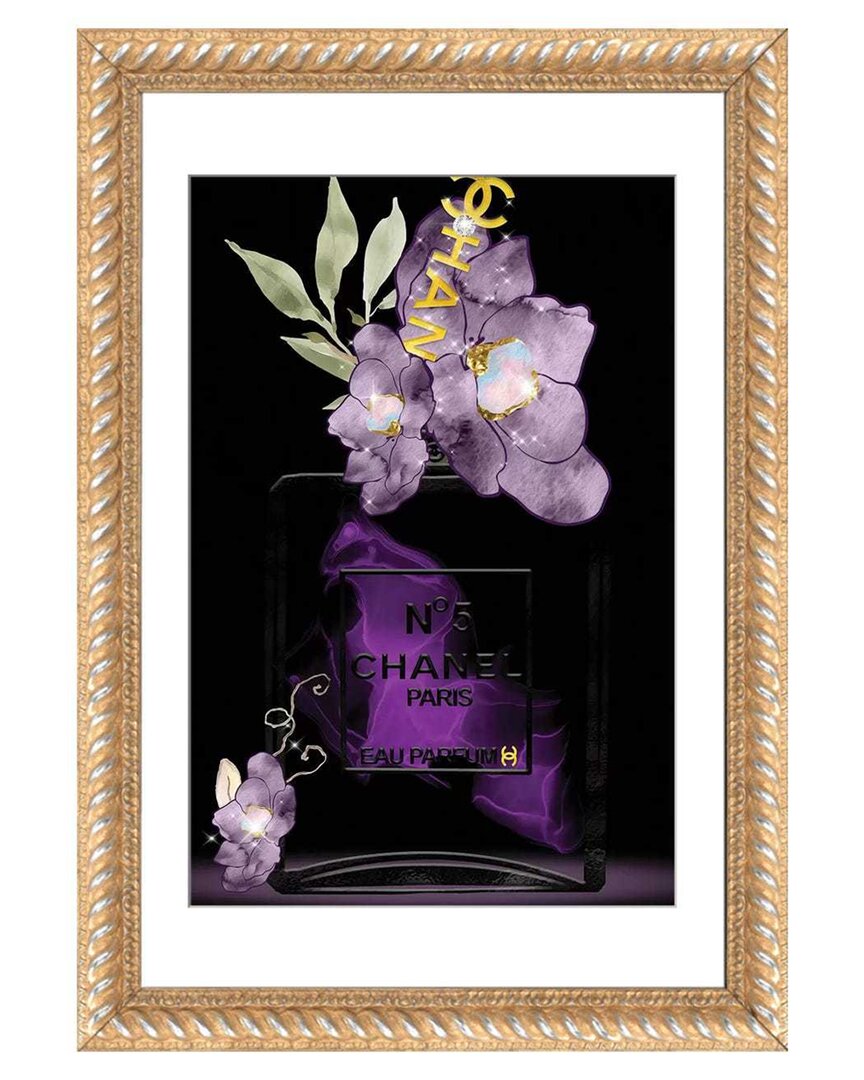 Shop Icanvas Shades Of Purple Fashion Perfume Bottle By Pomaikai Barron Wall Art