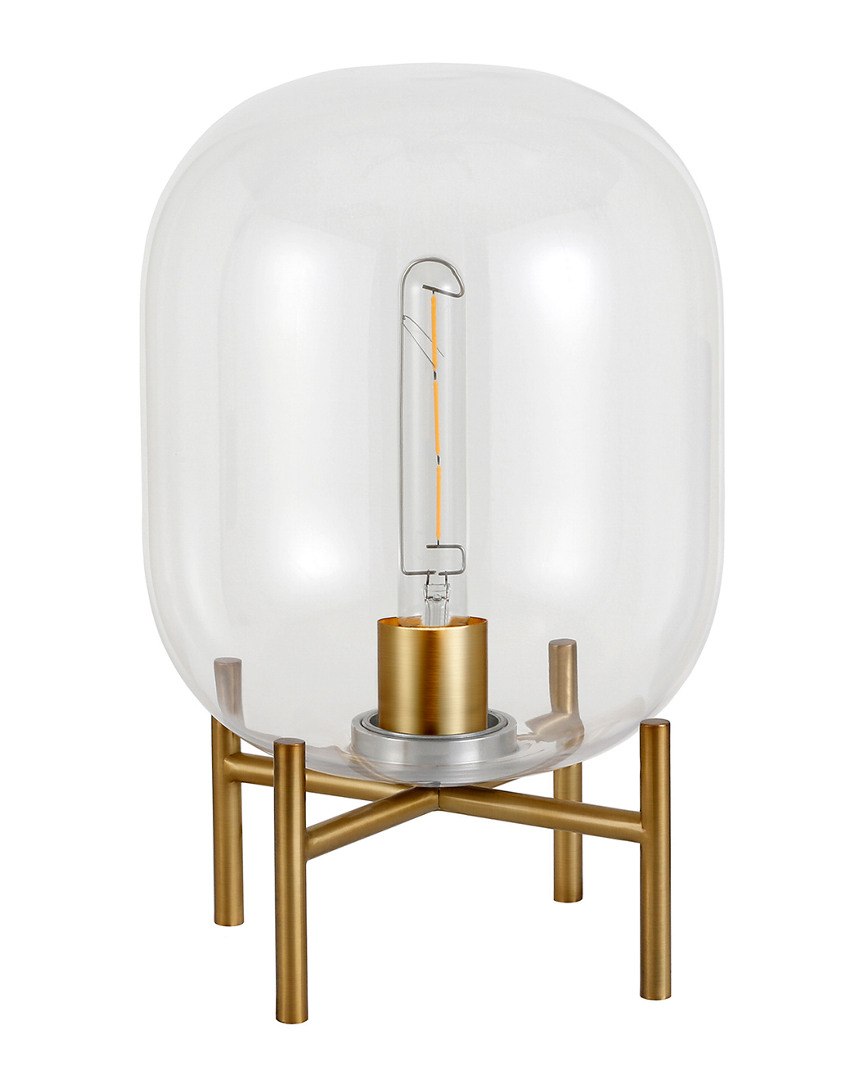 Abraham + Ivy Edison Glass & Brass Table Lamp