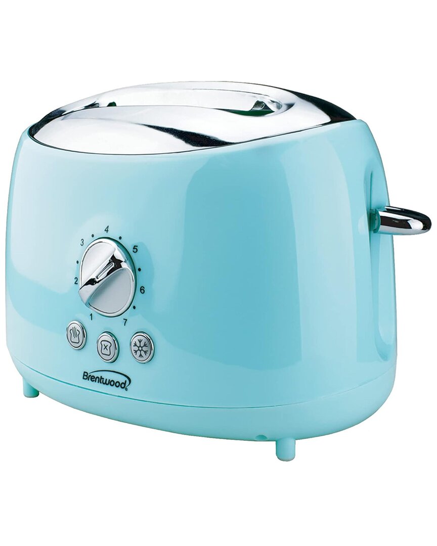 Brentwood 2-slice Retro Toaster In Blue