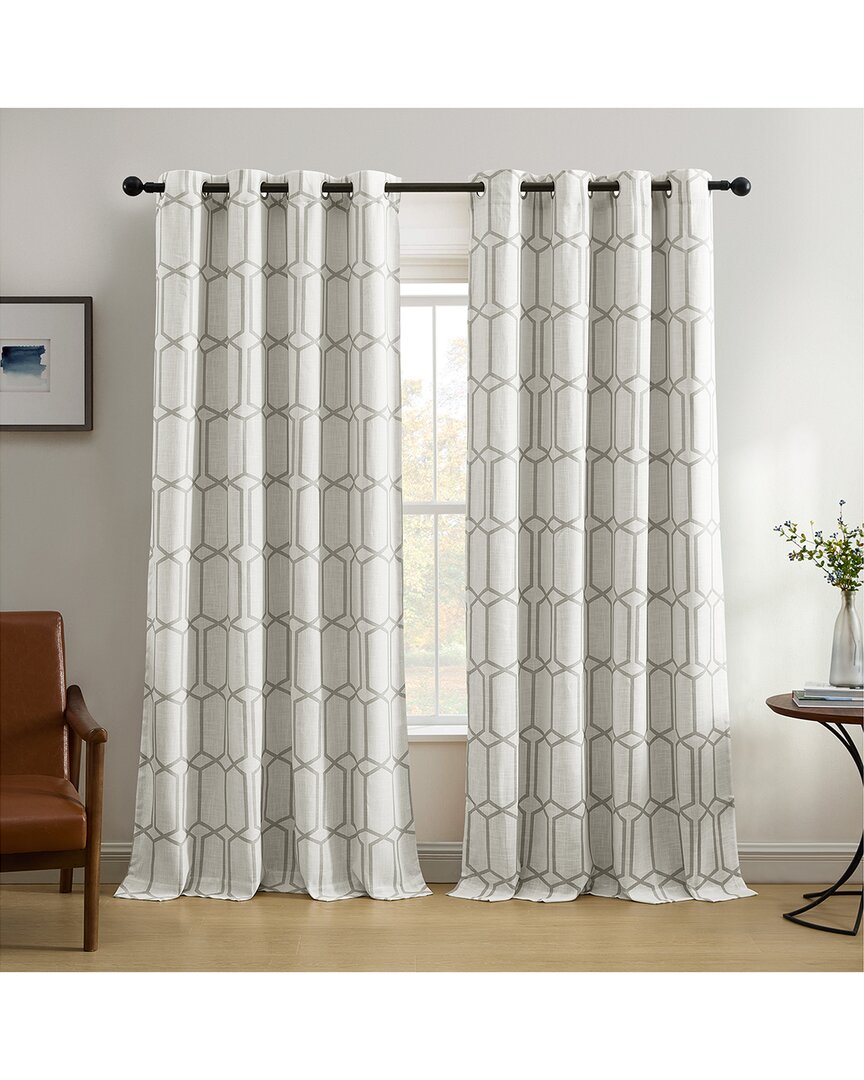 Elrene Kaiden Geometric Room Darkening Window Curtain