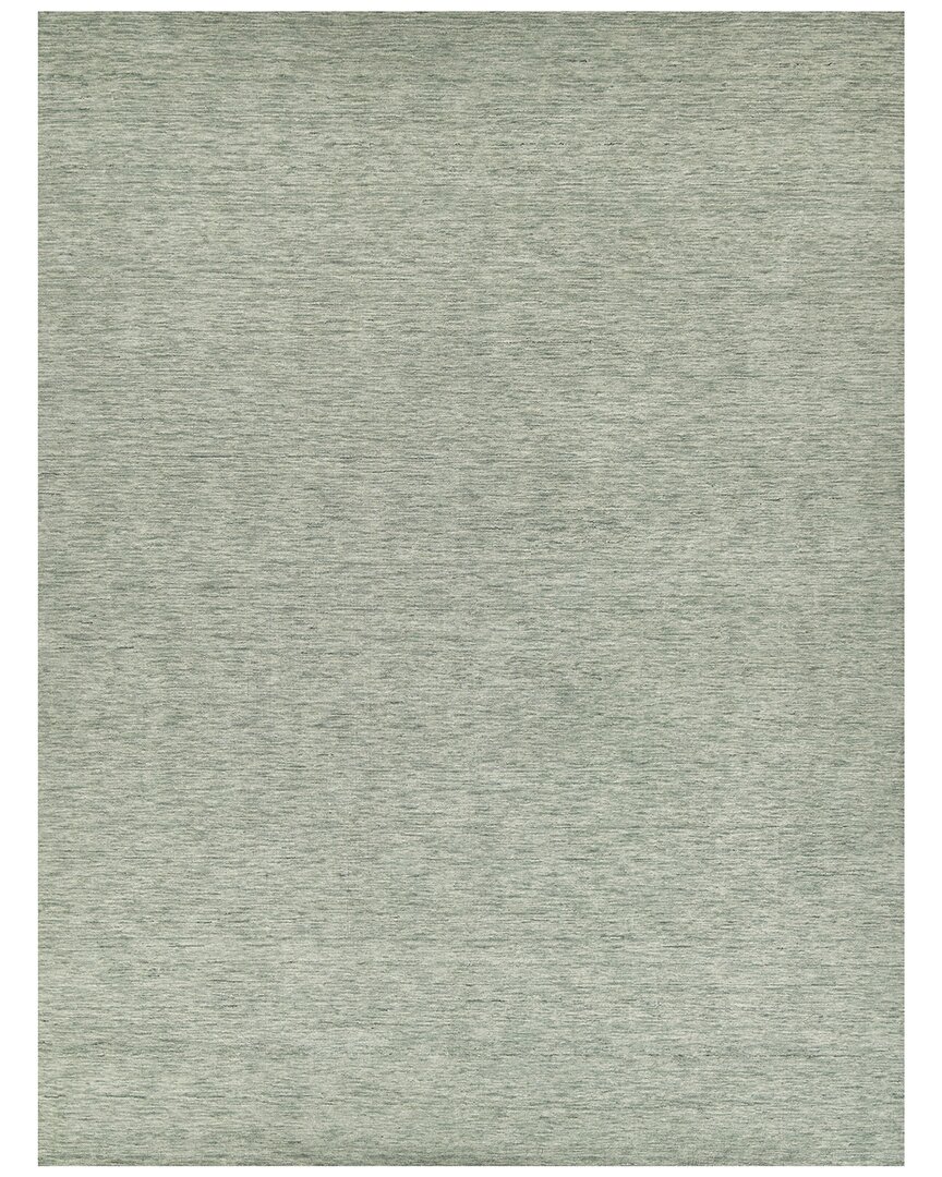 Exquisite Rugs Roche Hand-loomed New Zealand Wool Rug In Green