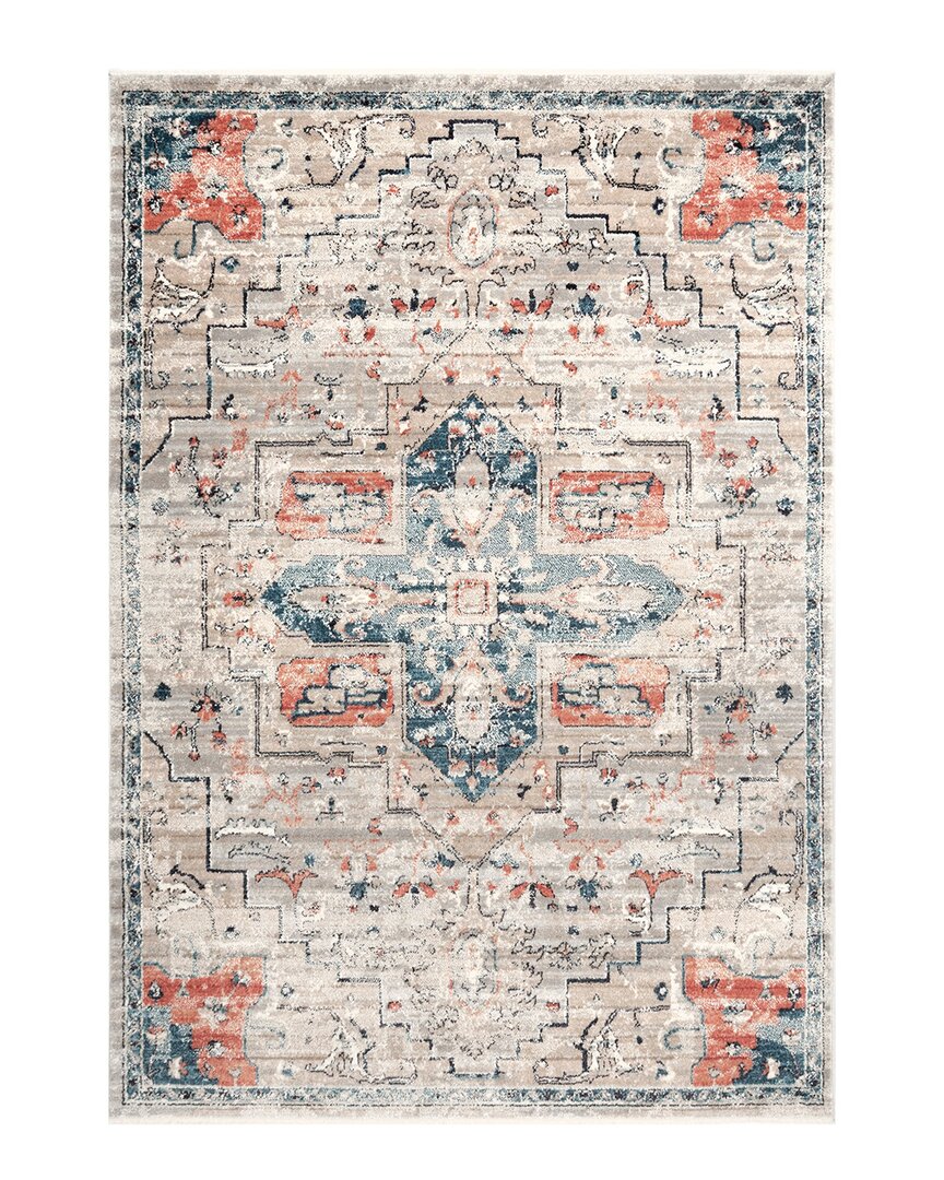 Nuloom Janessa Croix Medallion Rug In Blue