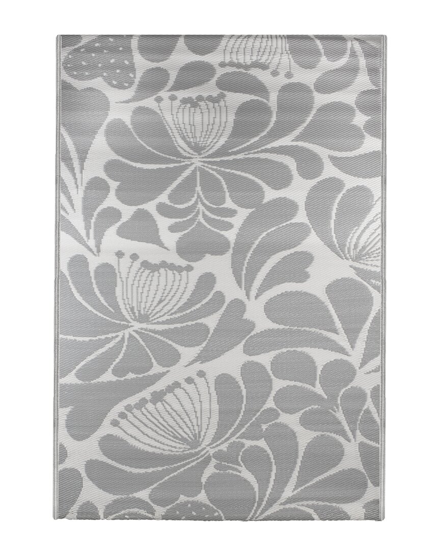 Northlight 4x6ft Floral Rectangular Outdoor Area Rug
