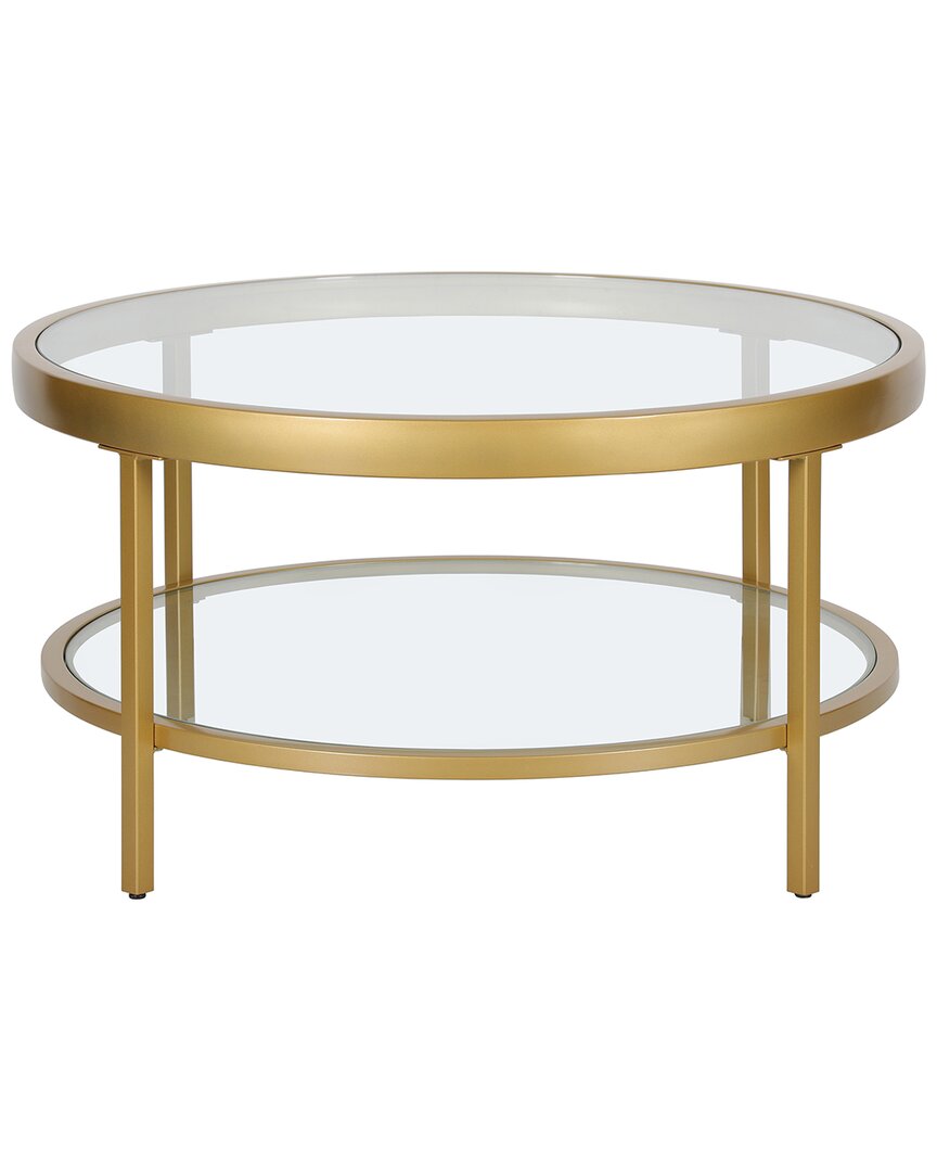 Abraham + Ivy Alexis 32in Round Coffee Table In Gold