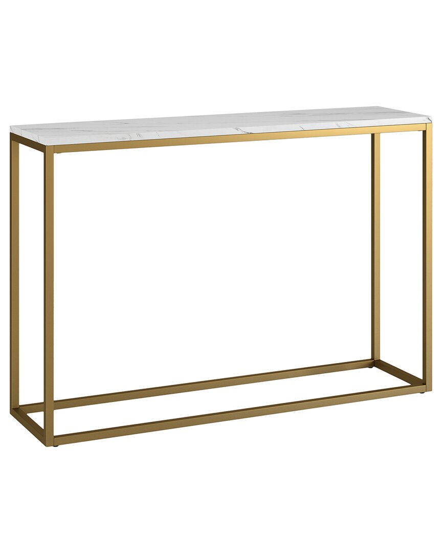 Abraham + Ivy Dalbec 44in Rectangular Console Table In Gold