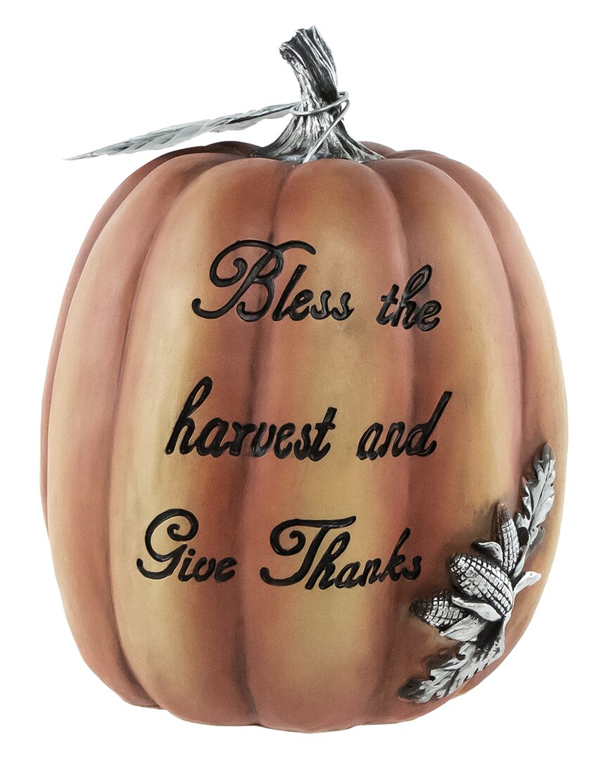 Shop Northlight 10in Orange Inbless The Harvestin Pumpkin Fall Tabletop Decoration