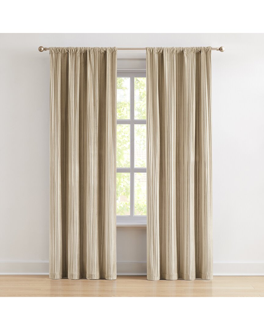 Lush Décor Glam Pleated Velvet Light Filtering Window Curtain Panels