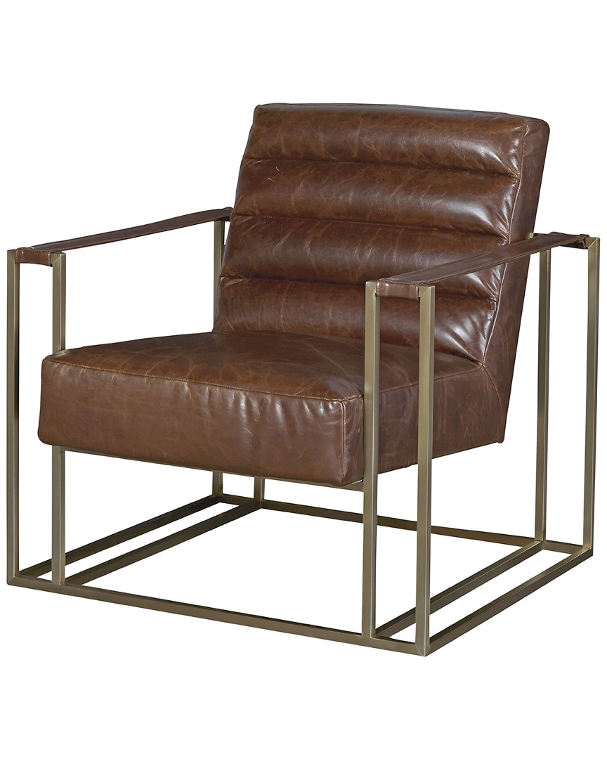 Universal Furniture Curated Jensen Accent Chair-brown Leather