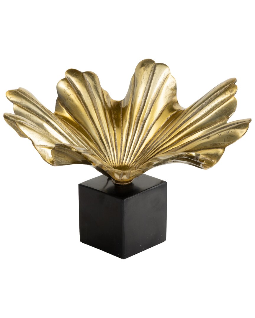 Peyton Lane Modern Aluminum Metal Decorative Bowl In Gold