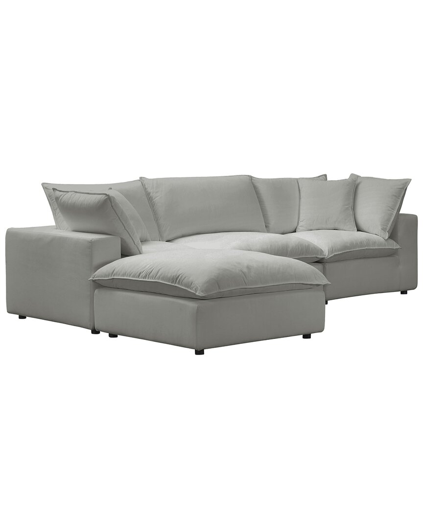 Tov Cali Slate Modular Large Chaise Sectional In Grey