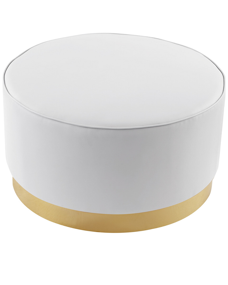 Nicole Miller Zyaire Leather Pu Cocktail Ottoman