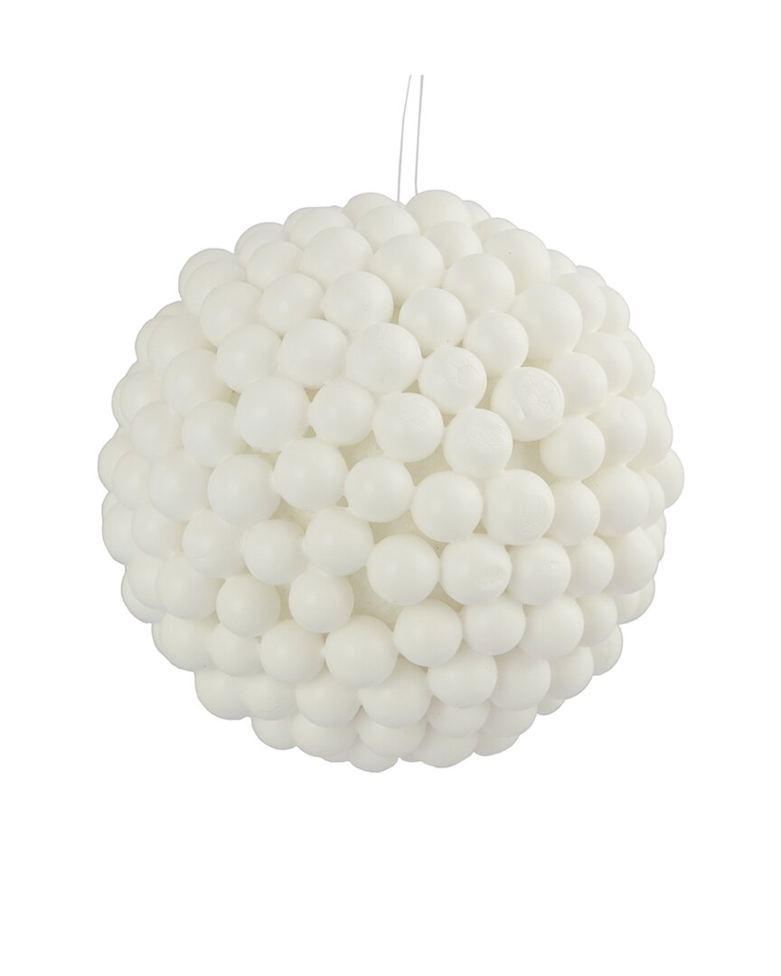 Northern Lights Northlight 4.75in White Berries Christmas Ball Ornament In White