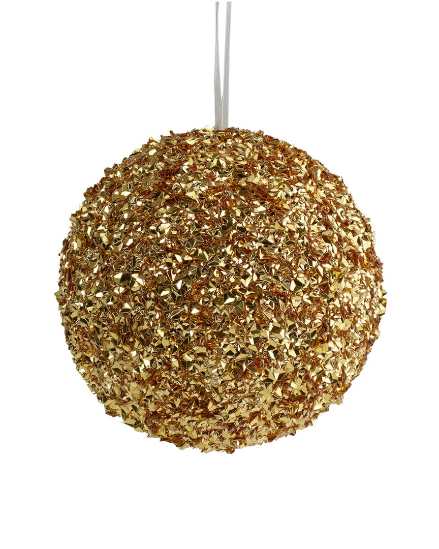 Shop Northern Lights Northlight 6in Gold Glitter Christmas Ball Ornament