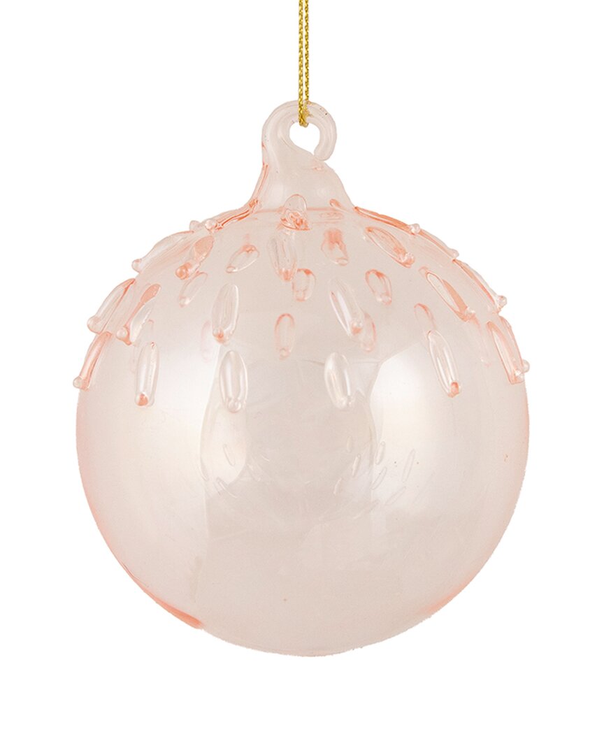 Northern Lights Northlight 3in Pink Iridescent Glass Christmas Ball Ornament In Pink