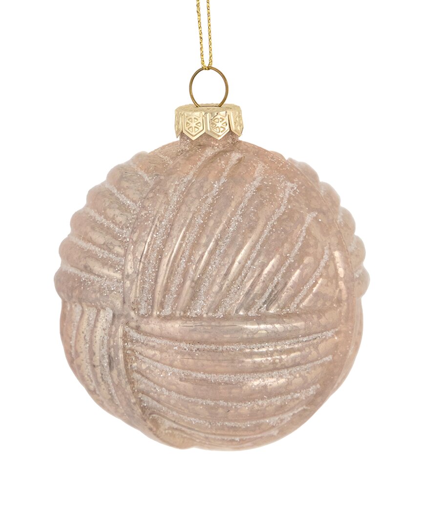 Shop Northern Lights Northlight 3in Pink Woven Mercury Glass Ball Christmas Ornament