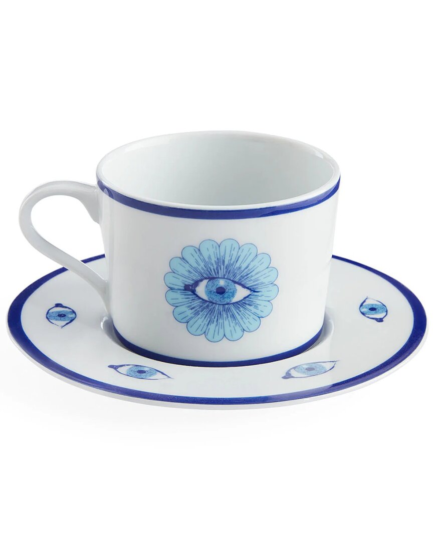 Jonathan Adler Druggist Teacup In Blue