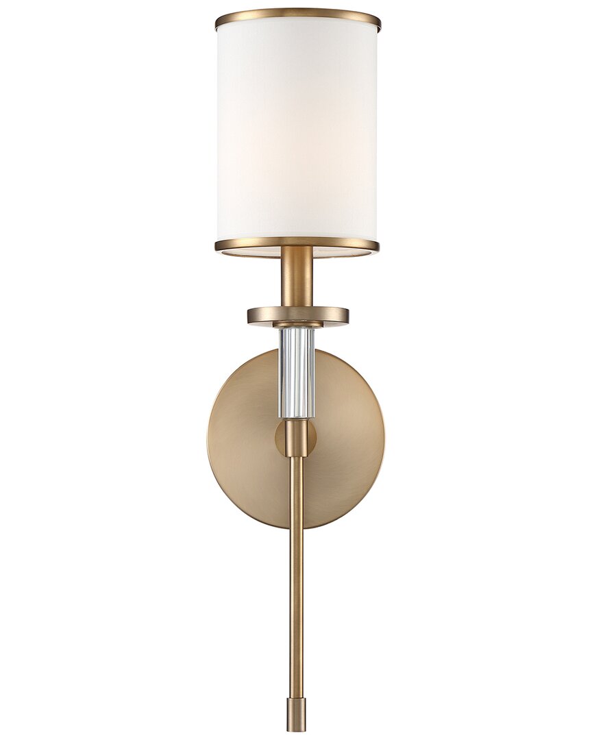 Crystorama Hatfield 1-light Vibrant Gold Wall Mount