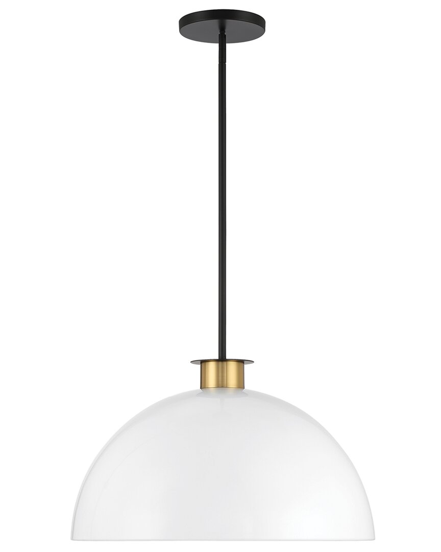 Shop Crystorama Gigi 1-light Black & Aged Brass Pendant