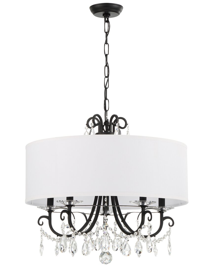 Crystorama Othello 5-light Matte Black Chandelier In Black