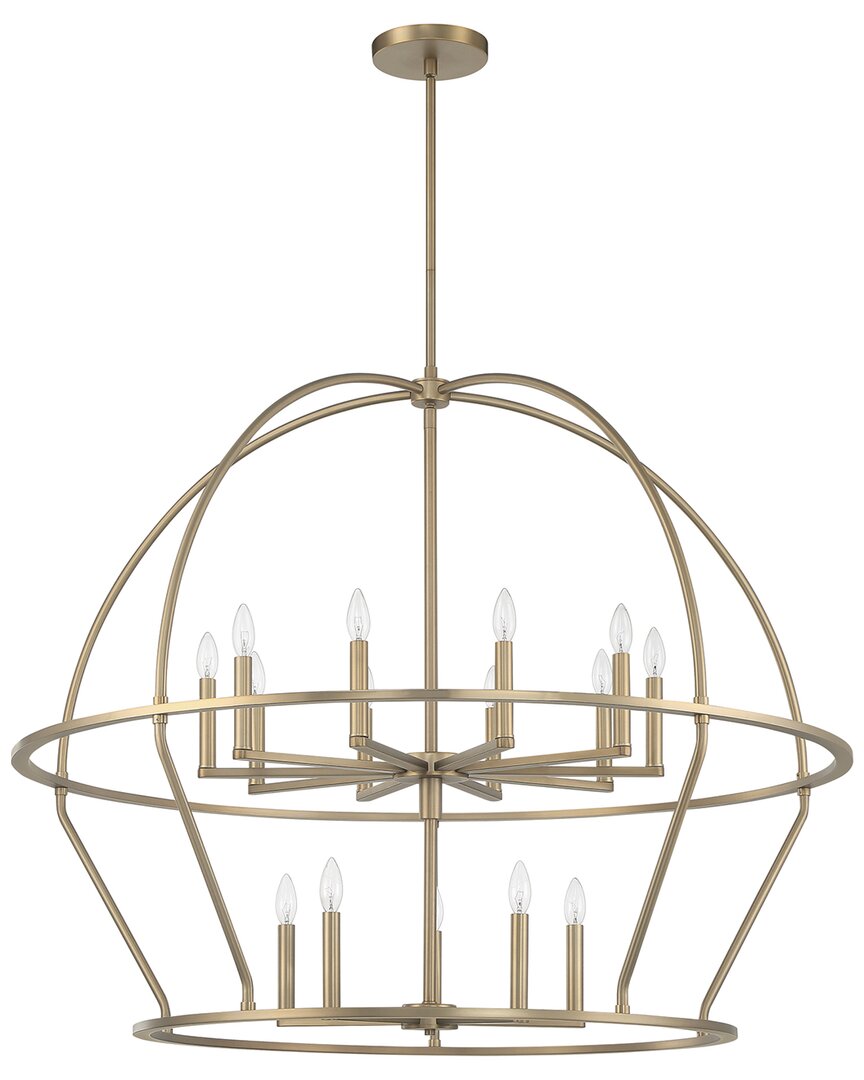 Crystorama Abbott 15-light Vibrant Gold Chandelier