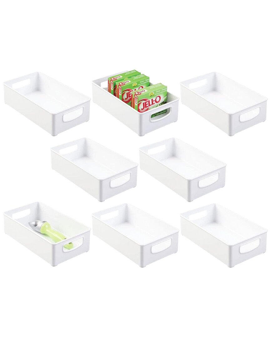 M Design 8-pack Stackable Kitchen Bins In White