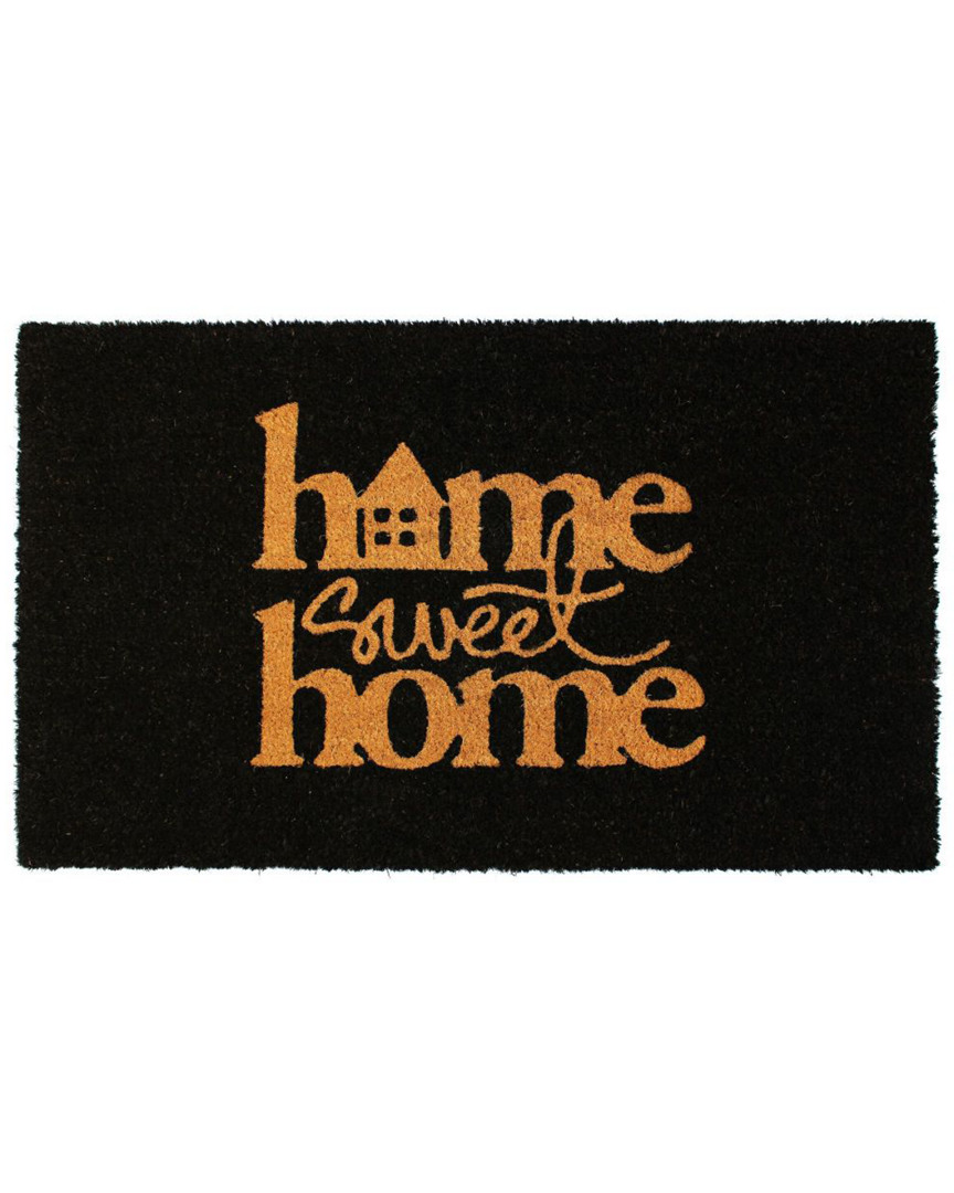 Master Weave Black Home Sweet Home Doormat