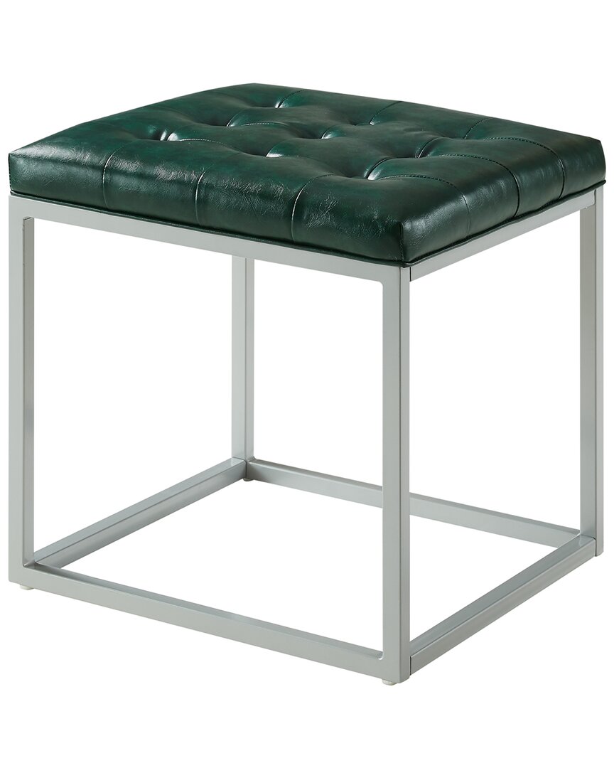 Inspired Home Dnu  Newton Ottoman In Green