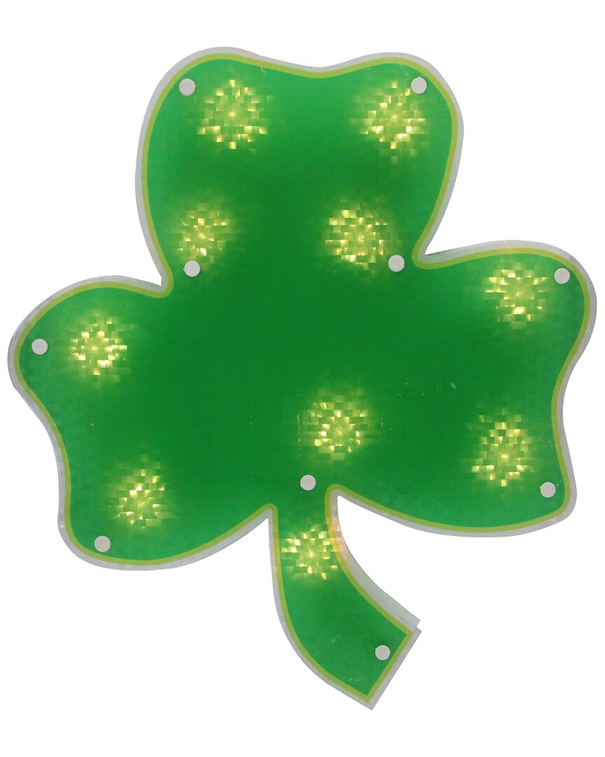 Shop Northlight 14in Pre-lit St. Patrick's Day Irish Shamrock In Green