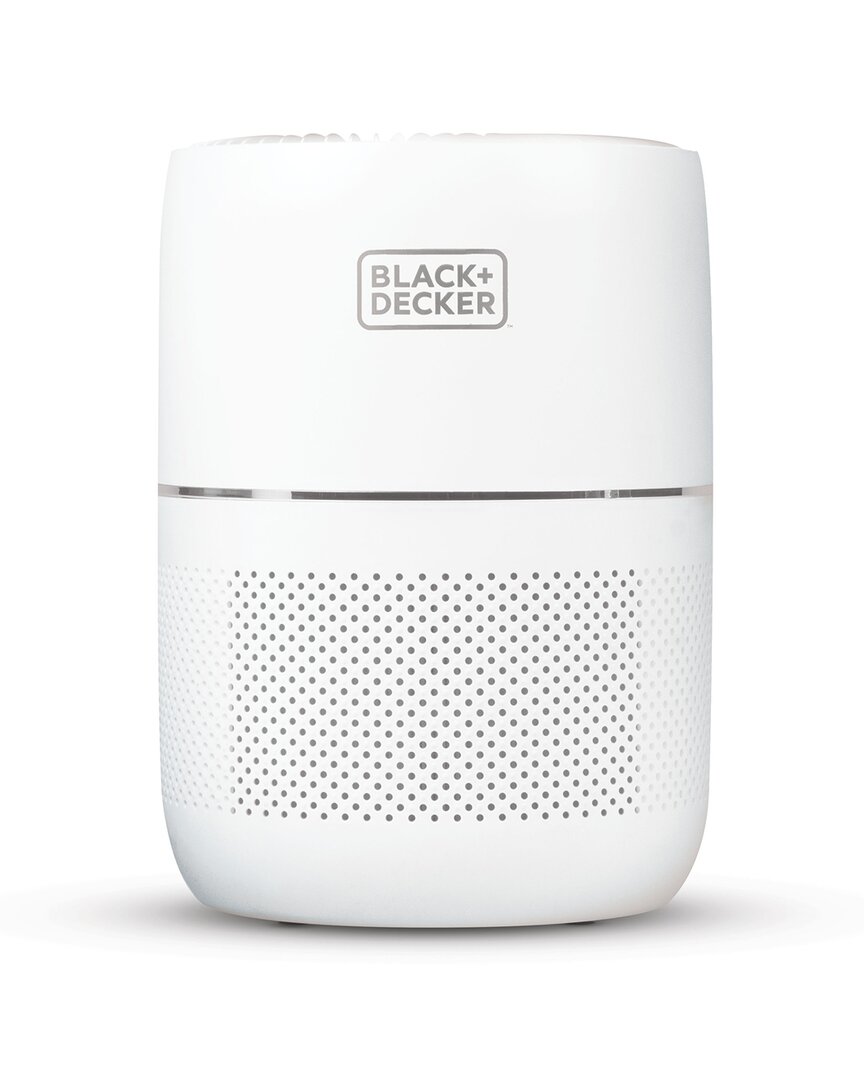 Black+decker Tabletop Air Purifier With Light In White