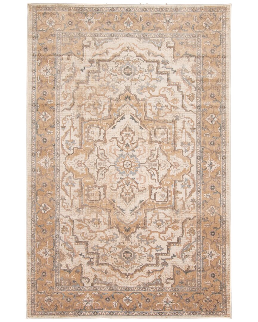Ecarpet Stassie Traditional Area Rug In Nude