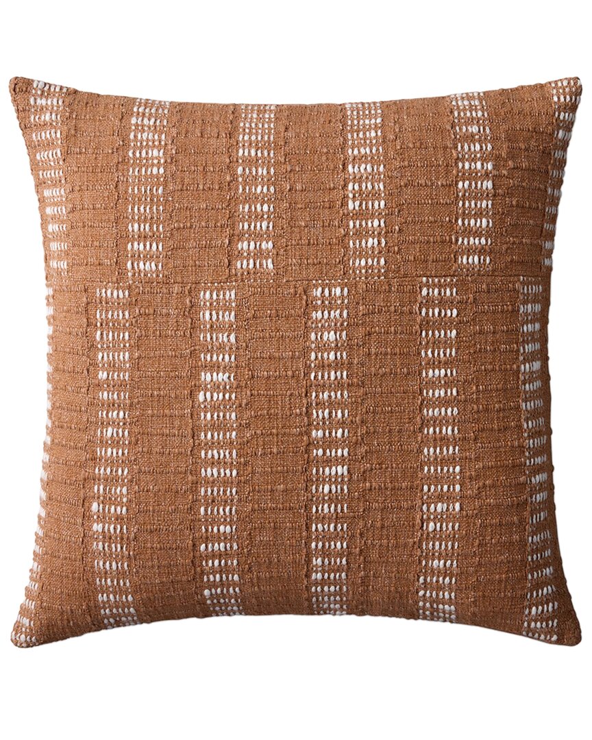 Loloi Ii Loloi 22x22in Pillow Cover With Down Insert In Rust