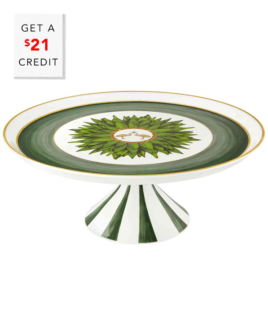 Vista Alegre Amazonia Large Cake Stand With $21 Credit In Multi