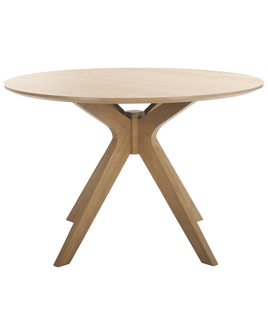 Safavieh Couture Carolee 46 Round Dining Table In Brown