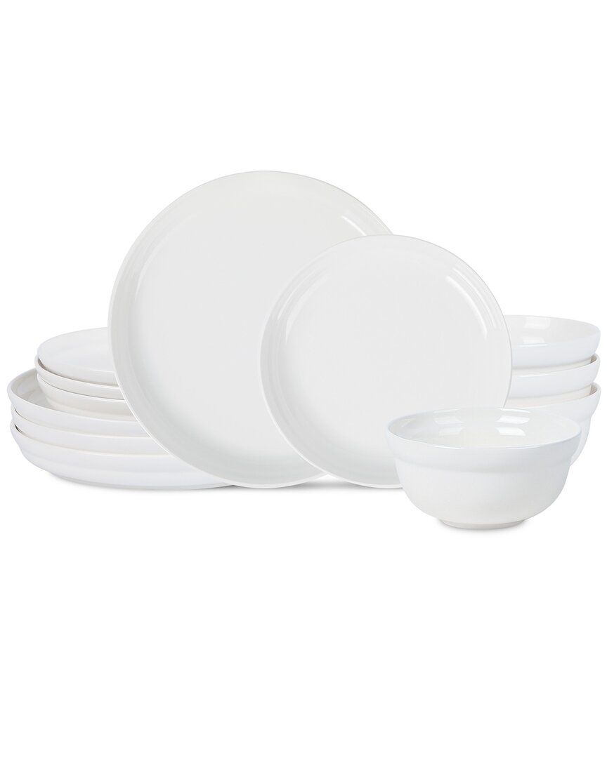 Stone Lain Virtuo 12pc Dinnerware Set In White