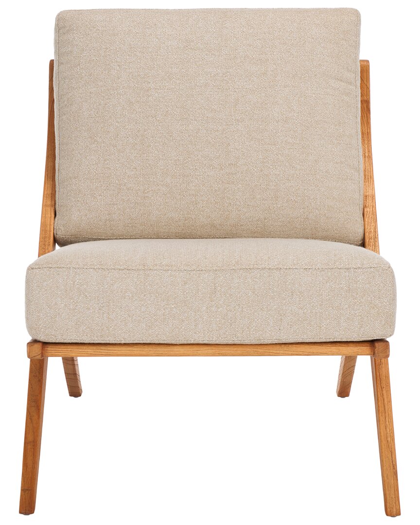 Safavieh Couture Nicki Scandinavian Accent Chair In Brown