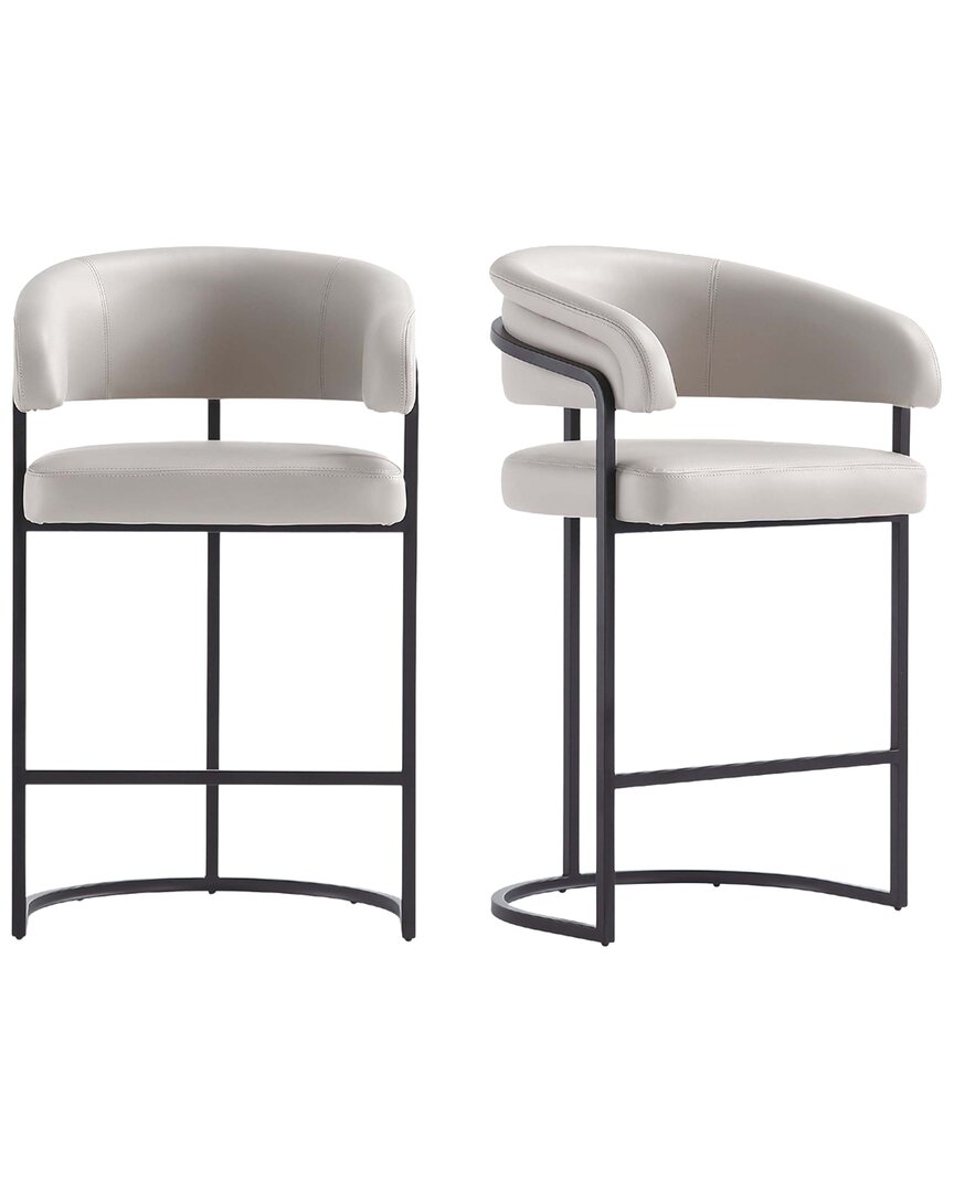 MANHATTAN COMFORT MANHATTAN COMFORT SET OF 2 AUGUSTA COUNTER STOOLS