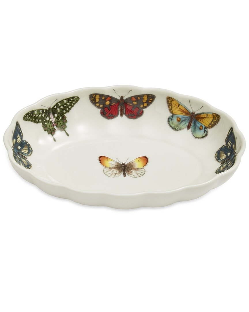 Portmeirion Botanic Garden Harmony Oval Fluted Dish In Multi