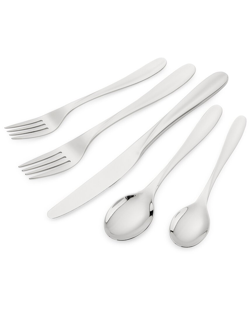 Spode Kit Kemp Flatware Twist 20pc Cutlery Set In Silver