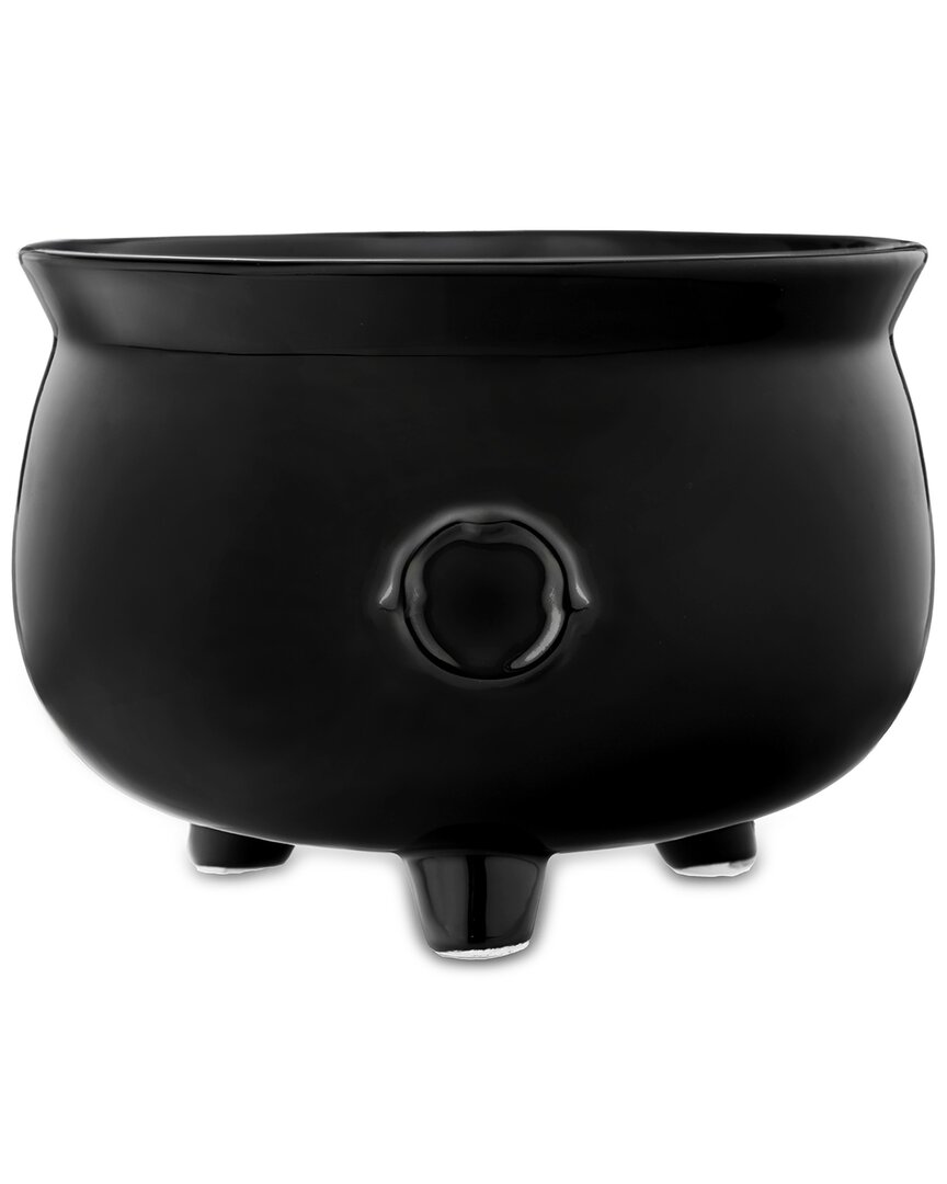 Godinger Midnight Brew Halloween Cauldron Serving Bowl In Black