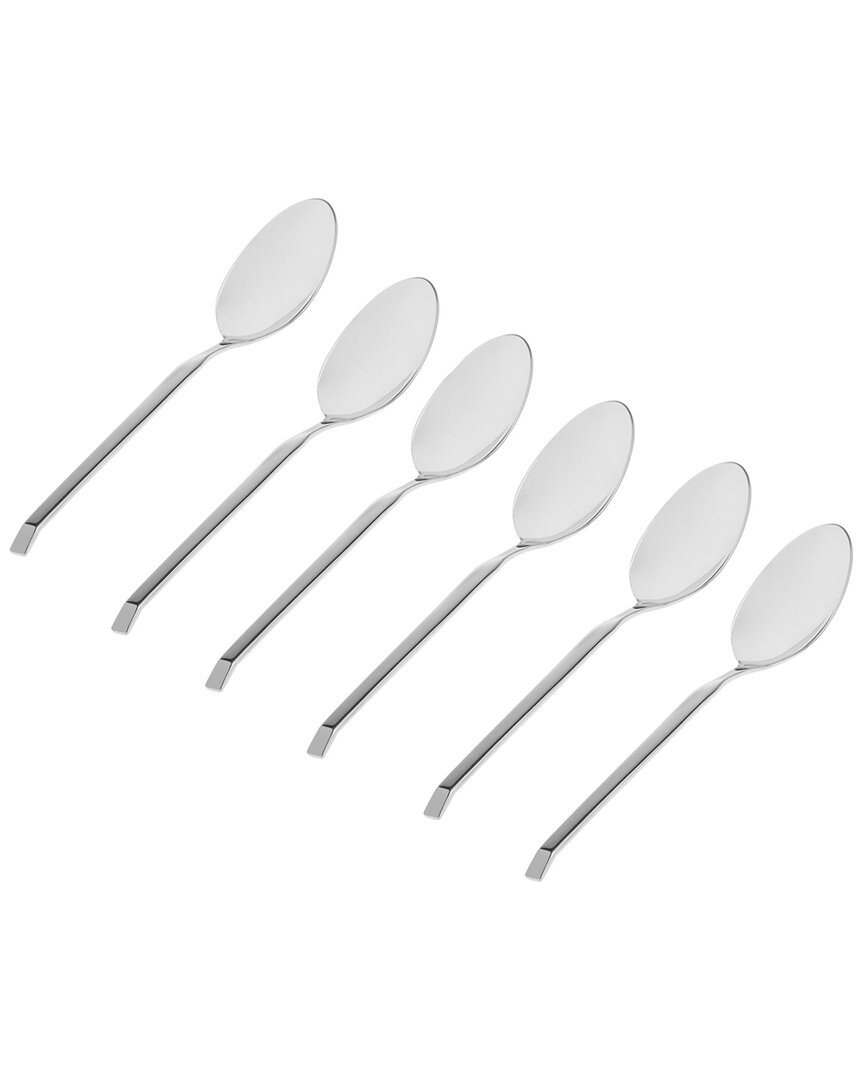 Godinger Set Of 6 Ramp Mirrored 18/0 Stainless Steel Tablespoon