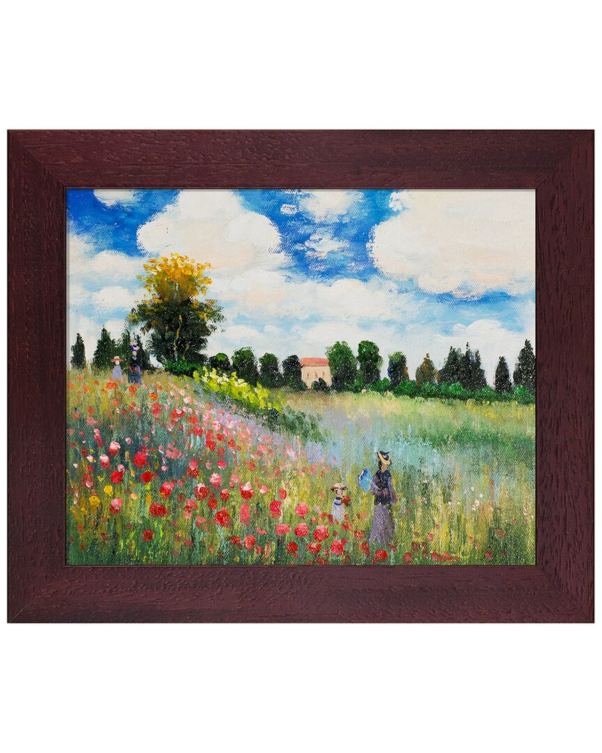 La Pastiche Poppy Field In Argenteuil Oil Painting Framed Art Print In Multicolor