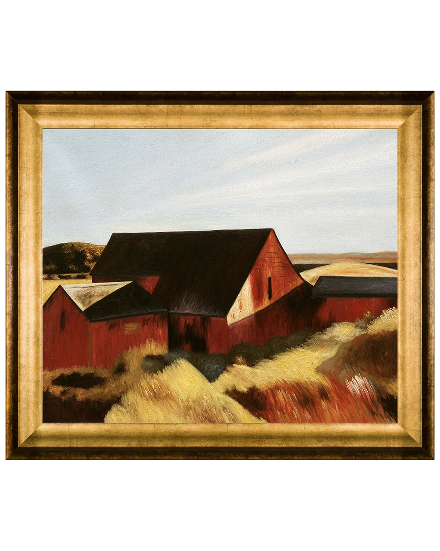 Overstock Art Cobb's Barns South Truro 1933 Oil Reproduction By Edward Hopper