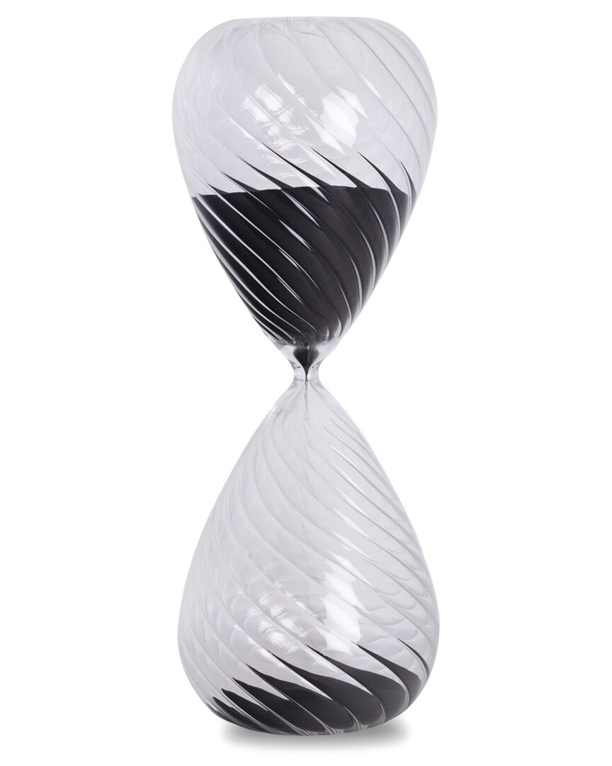 Bey-berk 90-minute Hourglass Sand Timer In Black
