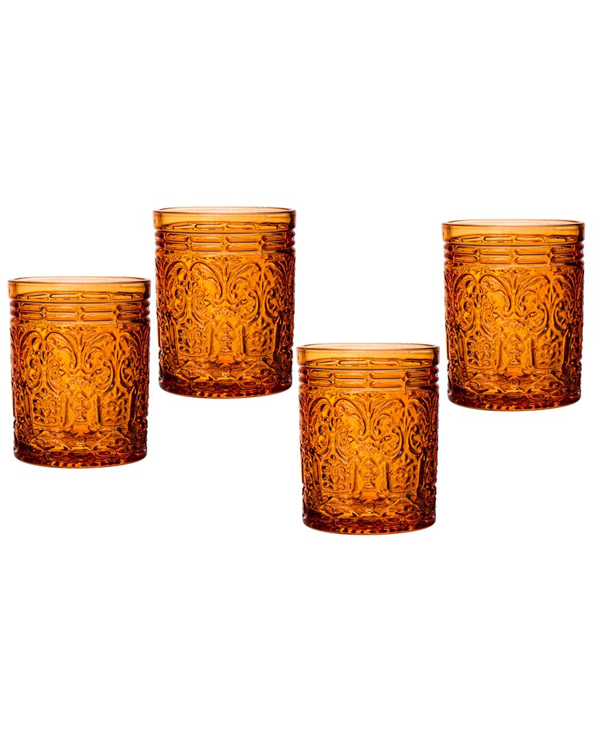Godinger Jax Orange Spice Dof Glasses (set Of 4)