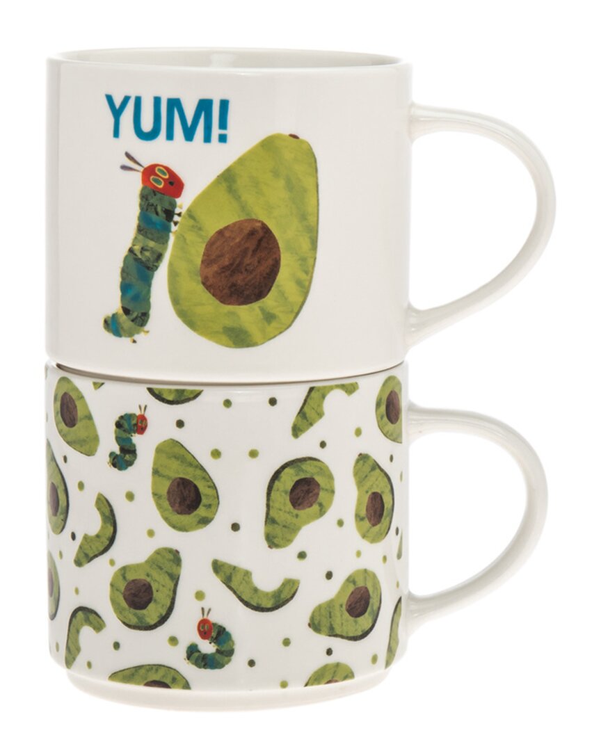 GODINGER TVHC AVOCADO STACKING MUGS (SET OF 2)