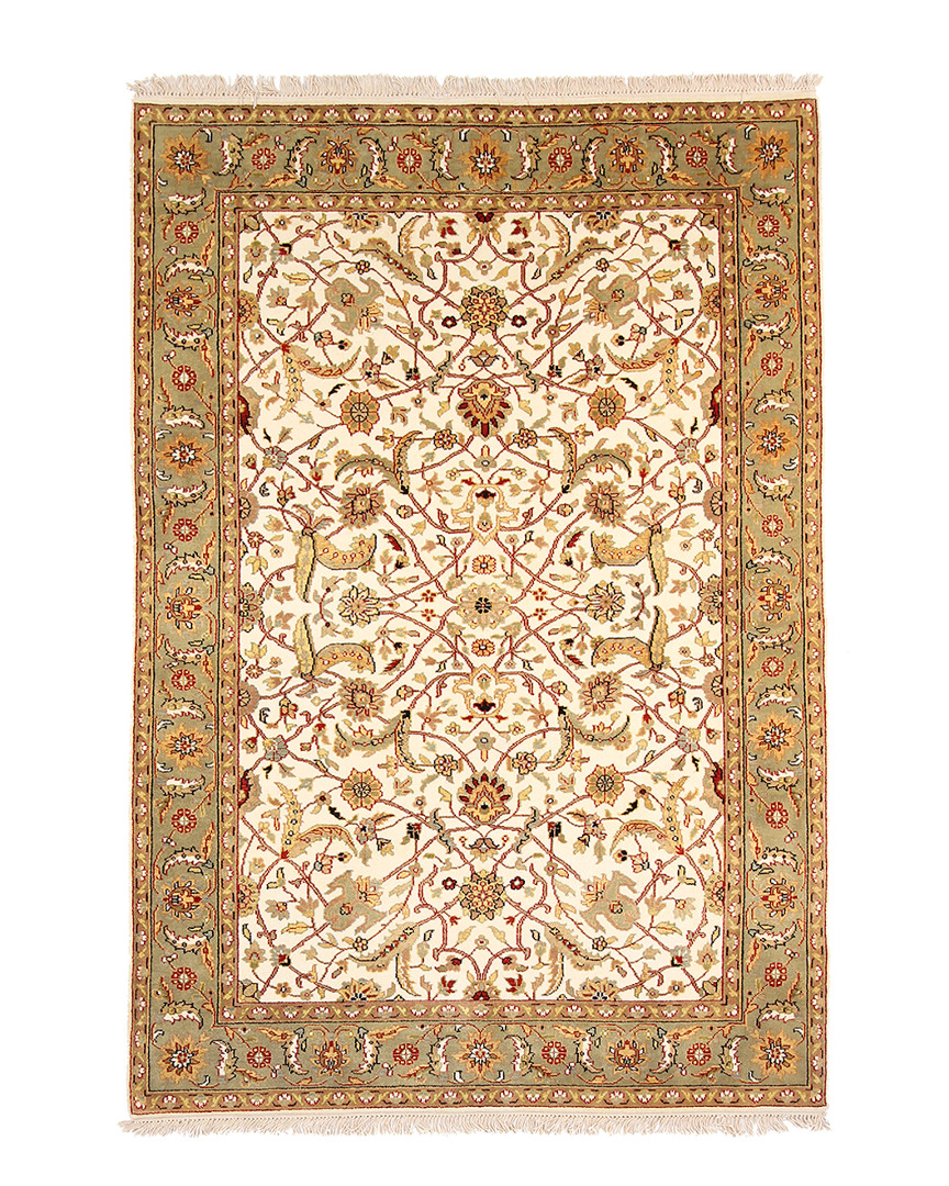 F.j. Kashanian Agra Hand-knotted Rug In Neutral