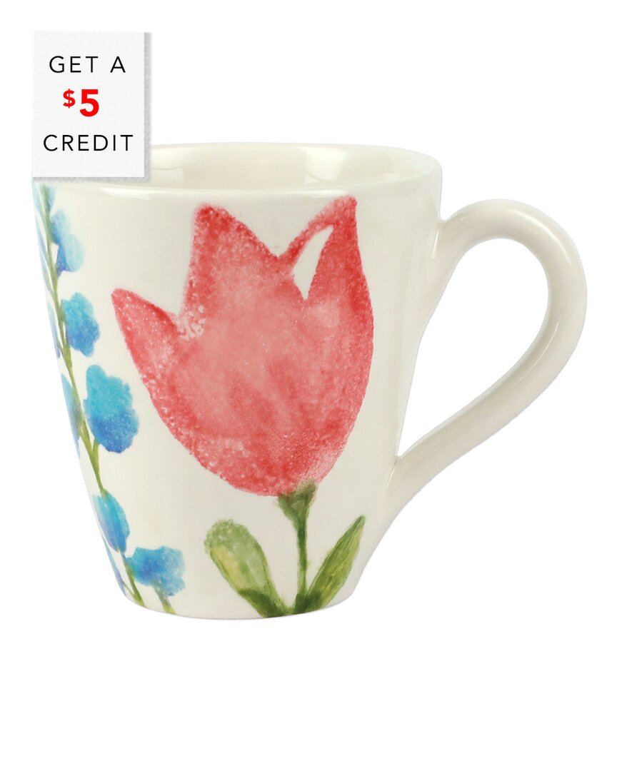 Vietri Fiori Di Campo Tulip Mug With $5 Credit In Multi