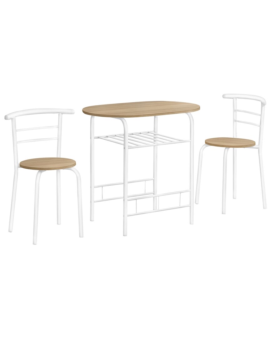 Monarch Specialties 3pc Dining Set In Natural